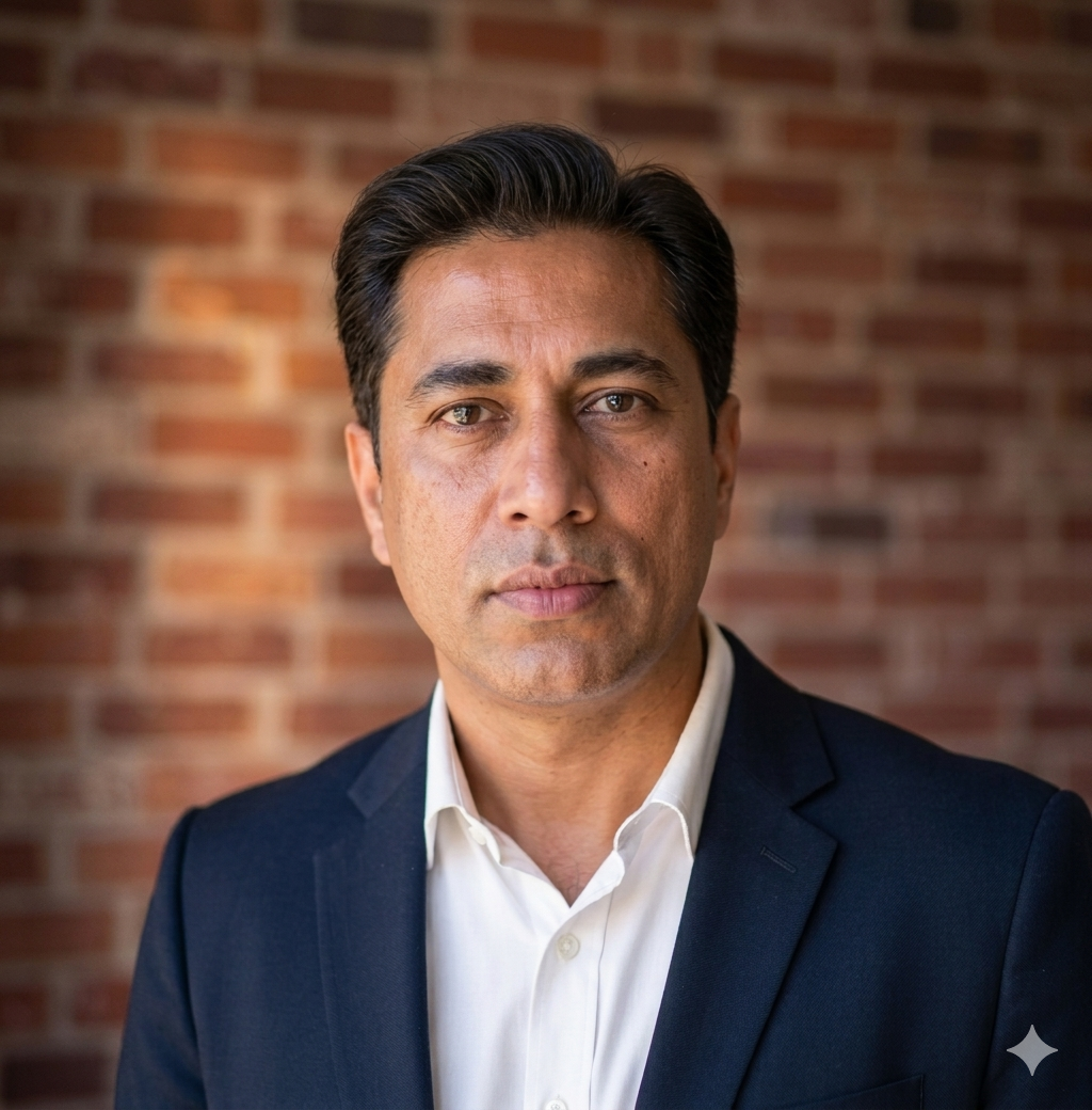 Captain Ajay Chauhan aviation portrait