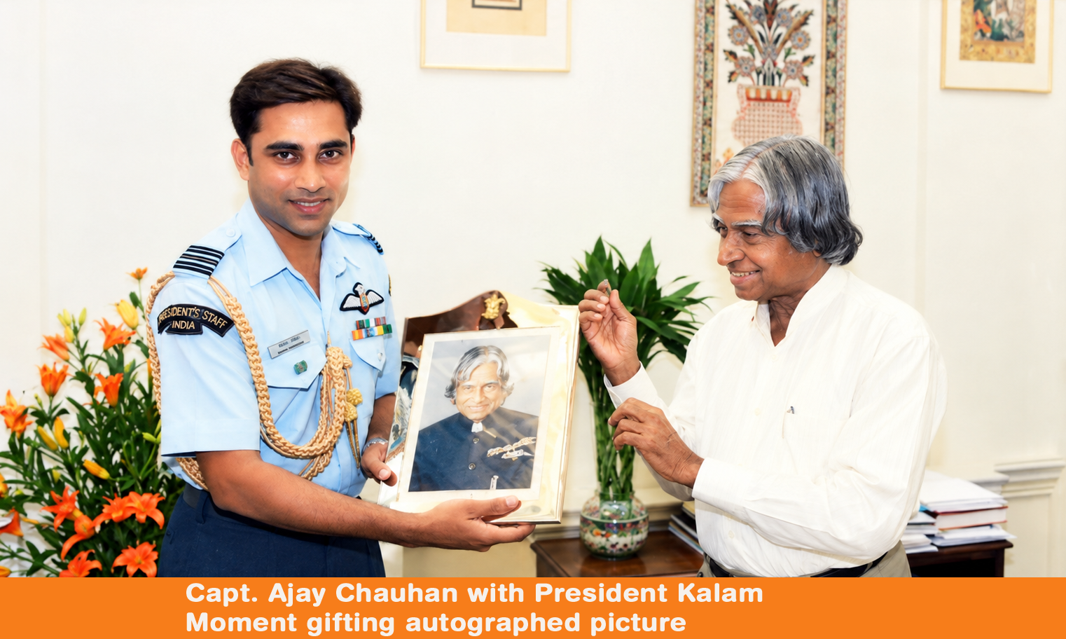 Captain Ajay Chauhan presidential service