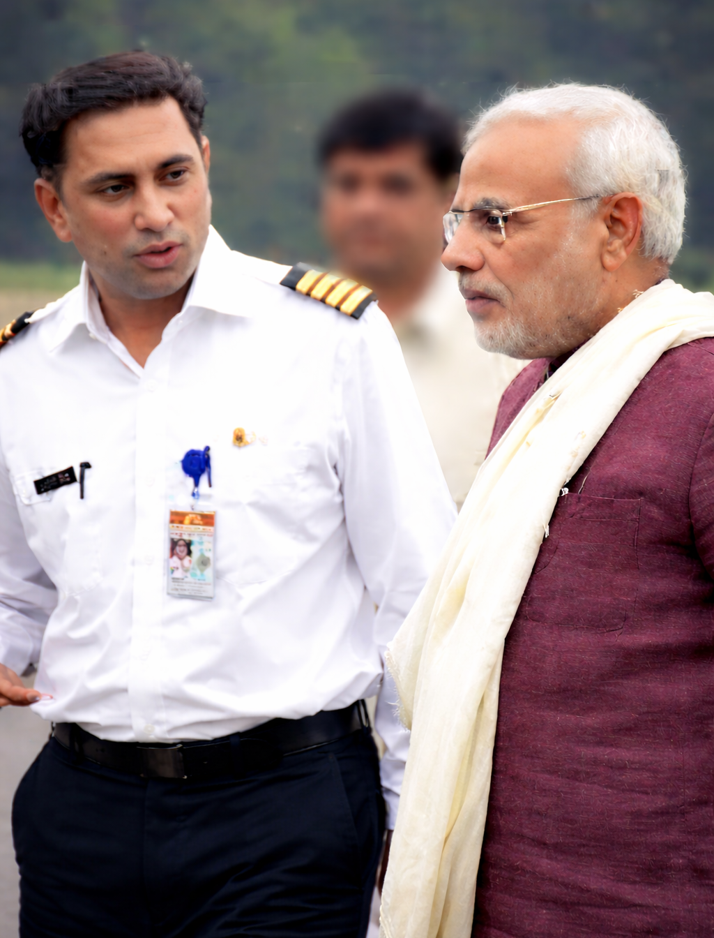captain Ajay Chauhan and Narendramodi executive biography image